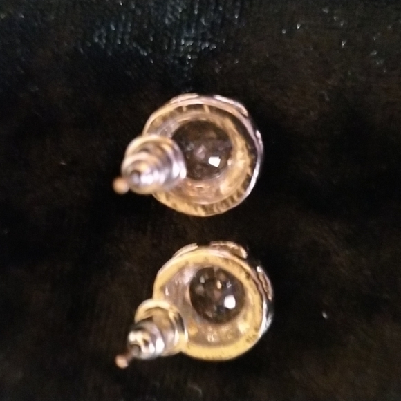 💖Gorgeous 925 Silver and White Sapphire set of Ring and Earrings size 7 - Picture 8 of 11